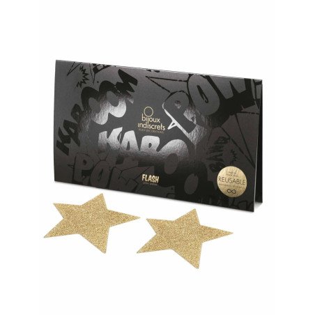 Flash Etoile Doré Cache Tétons Bijoux Indiscrets