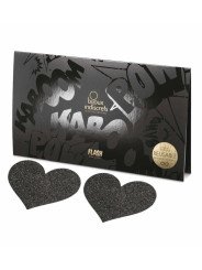 Flash Coeur Noir Cache Tétons Bijoux Indiscrets
