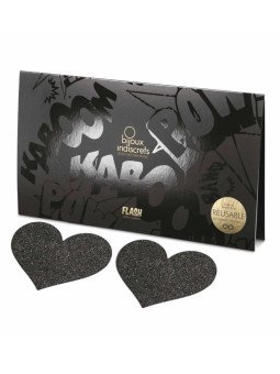 Flash Coeur Noir Cache Tétons Bijoux Indiscrets