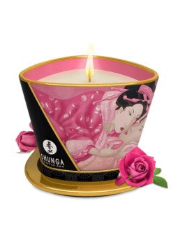 Bougie de Massage Shunga Aphrodisia Rose
