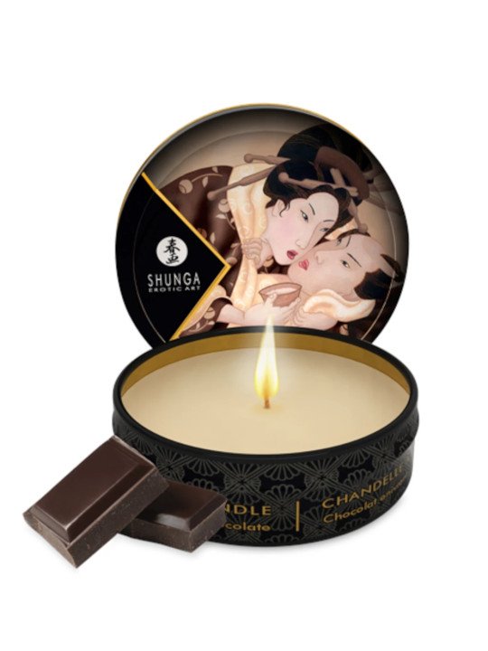 Mini Bougie de Massage Shunga Excitation Chocolat