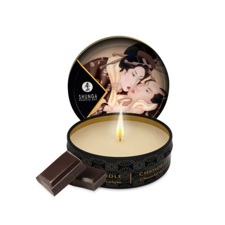Mini Bougie de Massage Shunga Excitation Chocolat