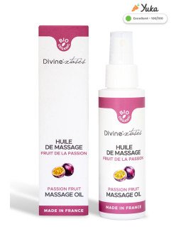 Divinextase Huile de Massage Bio Gourmande Fruit de la Passion