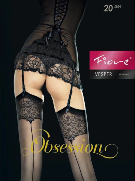 Vesper Bas Voile Couture Noir Fiore