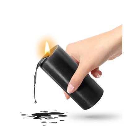 Bougie Basse Température Noire pour Wax Play Fetish Tentation