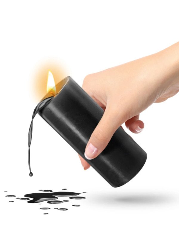 Bougie Basse Température Noire pour Wax Play Fetish Tentation