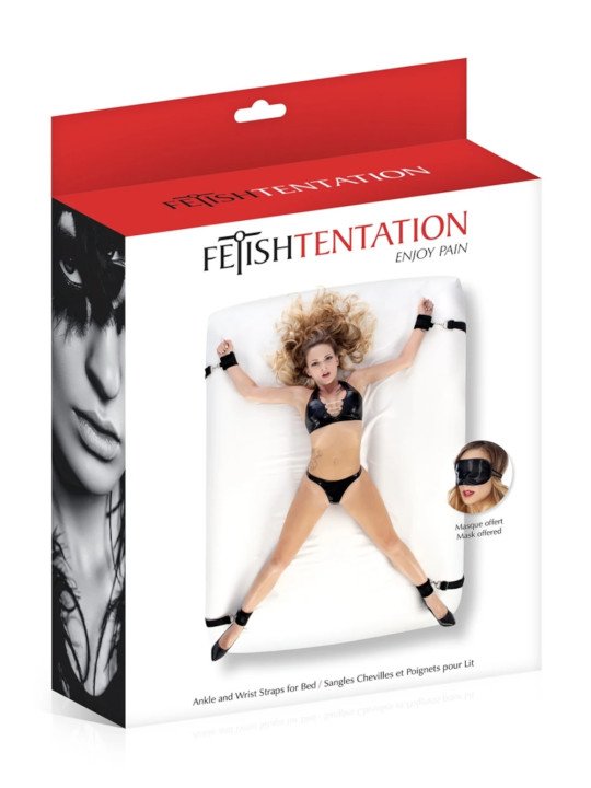 Bed Spreader Attaches pour Lit BDSM Fetish Tentation | La Clef des Charmes