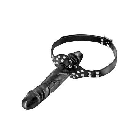 Bâillon Double Gode Noir Fetish Tentation