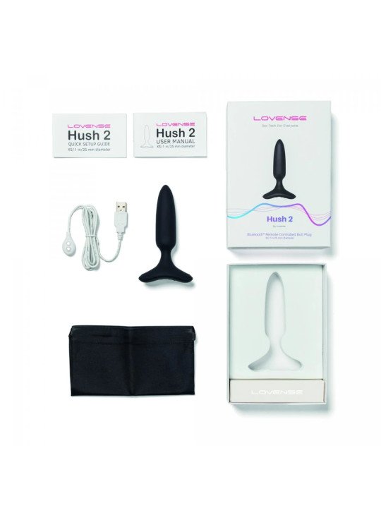 Hush 2 XS Plug Anal Vibrant Connecté Lovense