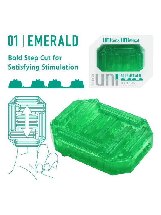 Tenga Uni Emerald Masturbateur Mixte