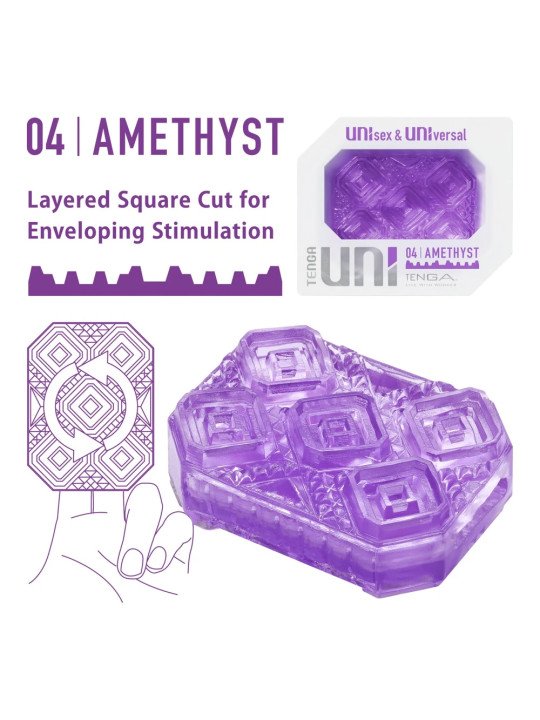 Tenga Uni Amethyst Masturbateur Mixte