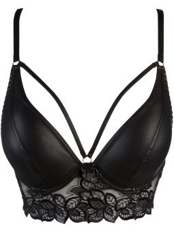 Axami Soutien-gorge Bustier Noir V-9441 Malaga Loca