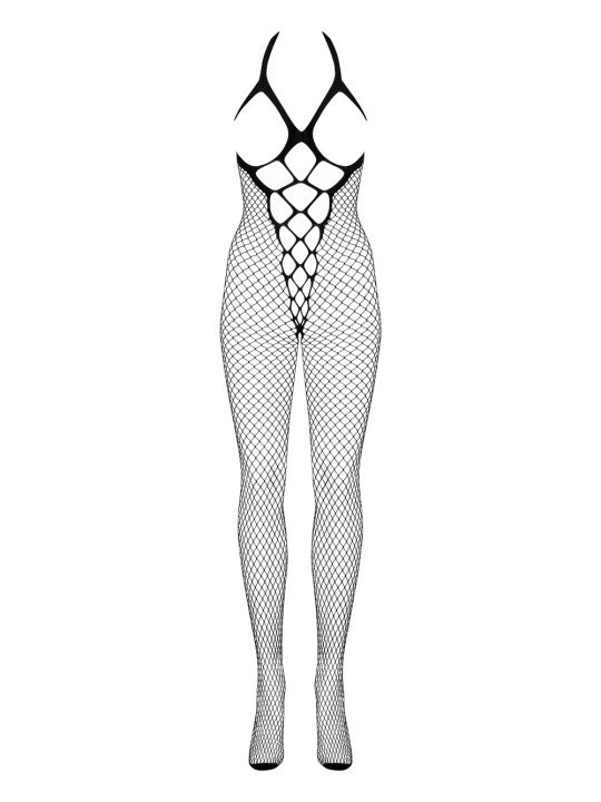 N106 Combinaison Seins-nus en Résille
