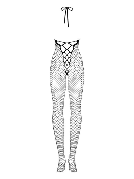 N106 Combinaison Seins-nus en Résille
