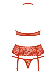Ensemble Sexy 3 Pièces rouge 838-SEG-3