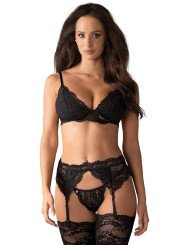Ensemble 3 Pièces en Dentelle noire 810