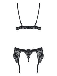 Ensemble 3 Pièces en Dentelle noire 810