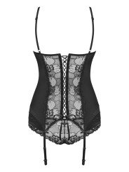 Heartina Guepière Noire en Dentelle