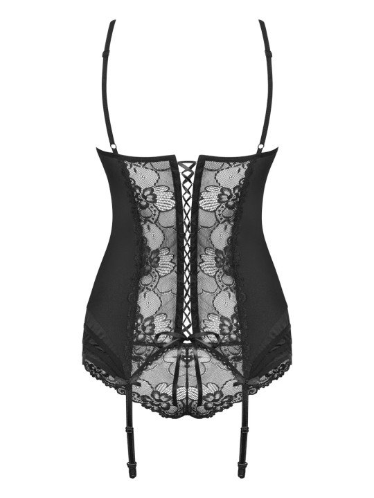 Heartina Guepière Noire en Dentelle