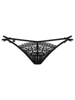 Intensa String en Dentelle Noire Double Lanière