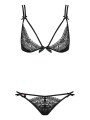 Intensa Ensemble Soutien-Gorge et String en Dentelle Noire