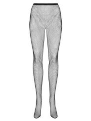 Collant Ouvert sur les Fesses en Résille Noire S233