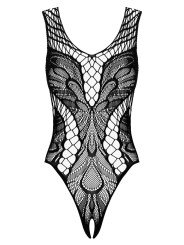 Body Sexy et Graphique en Résille Noire B138