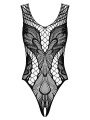 Body Sexy et Graphique en Résille Noire B138