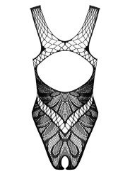 Body Sexy et Graphique en Résille Noire B138