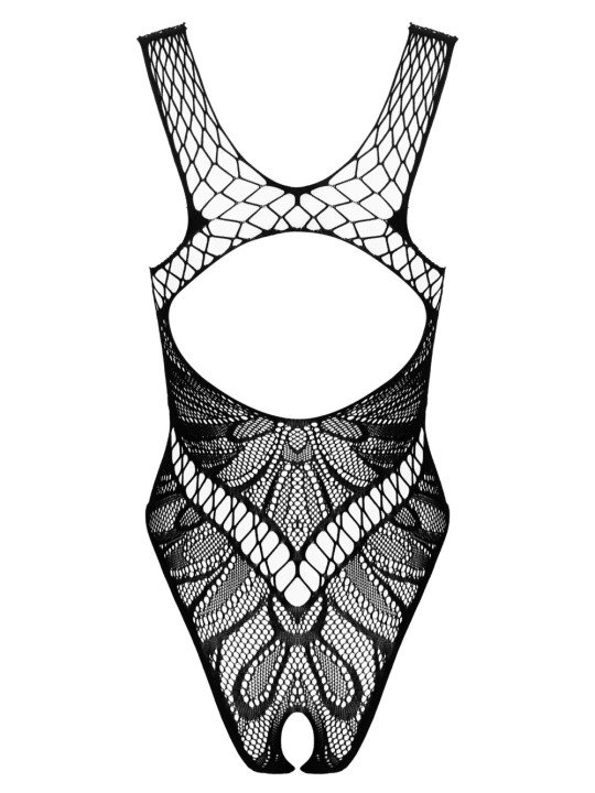 Body Sexy et Graphique en Résille Noire B138