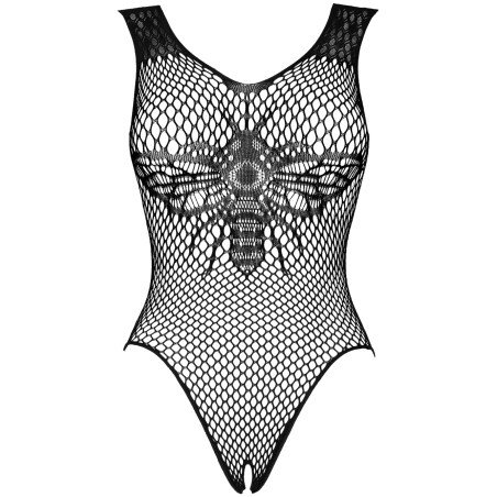 Body Sexy en Large Résille Noire B134