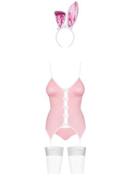 Bunny Suite Costume de Lapin Rose 4 Pièces