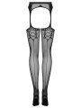 Collant Porte-jarretelles Effet Couture en Résille S314