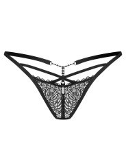 Iliosa String en Dentelle avec Bijou Obsessive Lingerie
