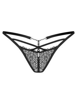 Iliosa String en Dentelle avec Bijou Obsessive Lingerie