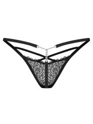 Iliosa String en Dentelle avec Bijou Obsessive Lingerie