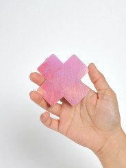 Wow Boobs Caches-téton Croix Rose