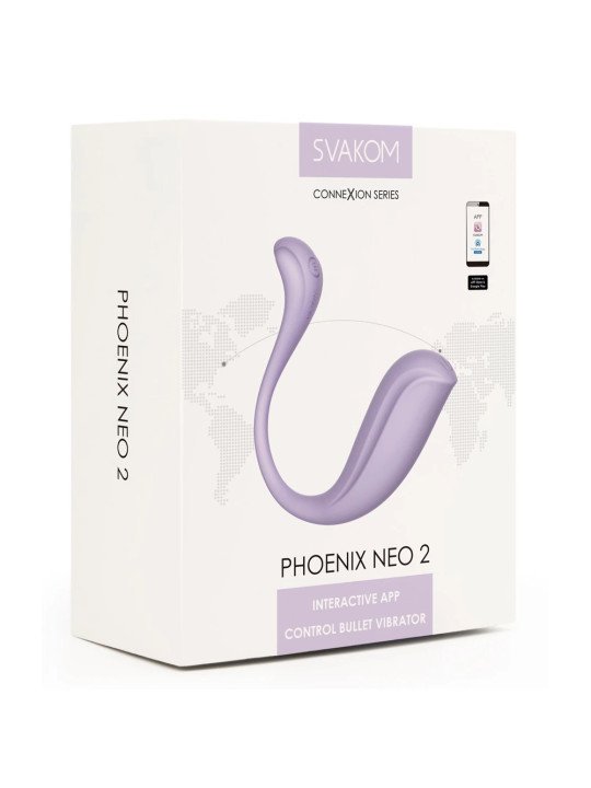Phoenix Neo 2 Rose Lilac Oeuf Vibrant Connecté Svakom