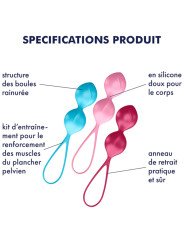 Satisfyer V-Balls Coffret 3 Paires Boules de Geisha | La Clef des Charmes