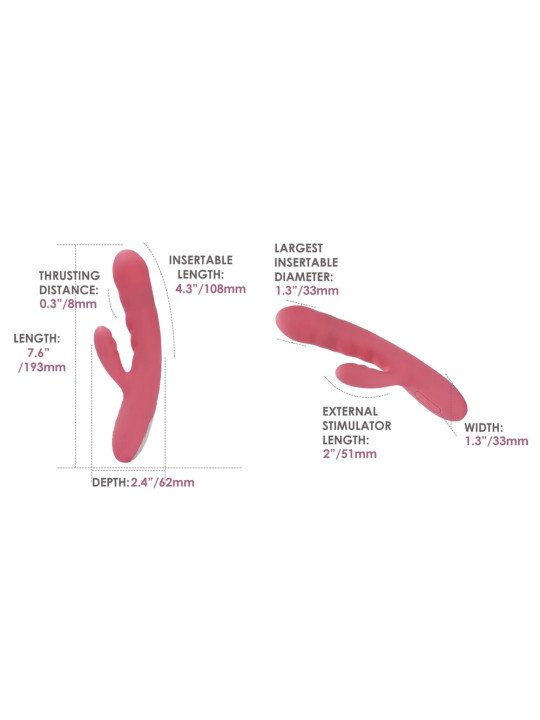 Avery Vibromasseur Rabbit Va-et-Vient Svakom | La Clef des Charmes