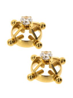 Divine Cross Gold Pinces à Tétons Taboom