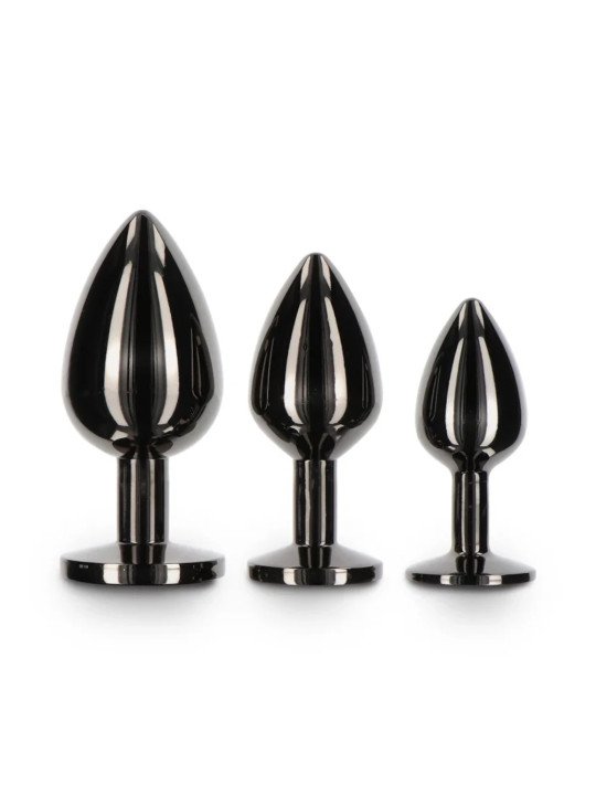 Taboom Plug Bijou Anal Noir et Strass Noir M