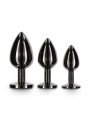 Taboom Plug Bijou Anal Noir et Strass Noir M