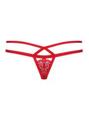 Obsessive Lingerie String Rouge 838-THO-3. La Clef des Charmes, Loveshop Toulouse