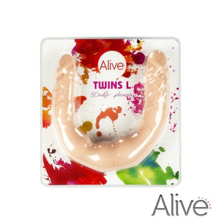 ALIVE Sextoys TWINS LARGE Double Dong. La Clef des Charmes, Loveshop Toulouse