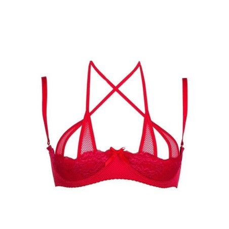 AXAMI Lingerie Redresse-seins rouge RUSH V-6741. La Clef des Charmes