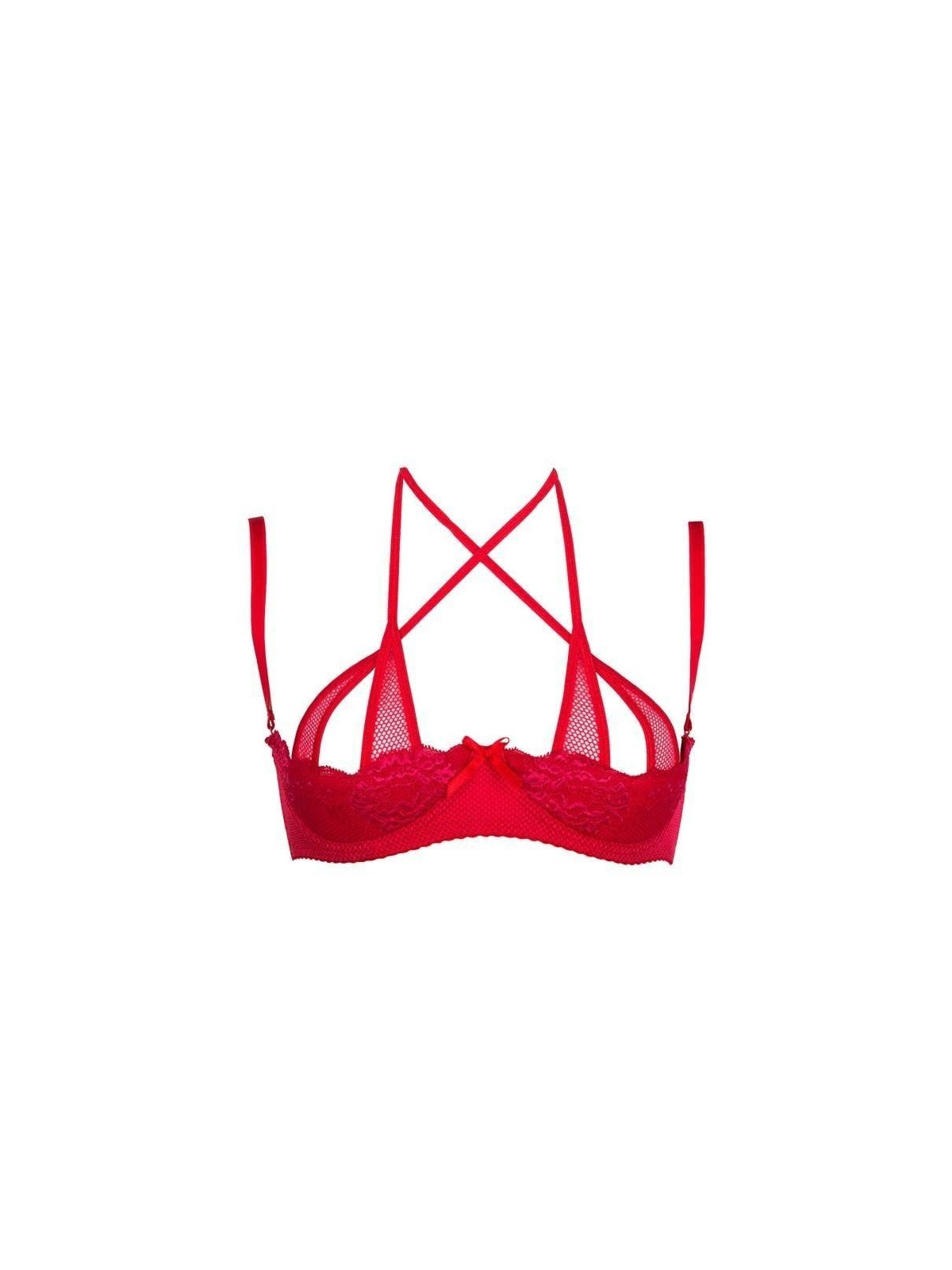 AXAMI Lingerie Redresse-seins rouge RUSH V-6741. La Clef des Charmes