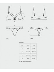 Obsessive Lingerie Ensemble Sexy Noir INTENSA. La Clef des Charmes.