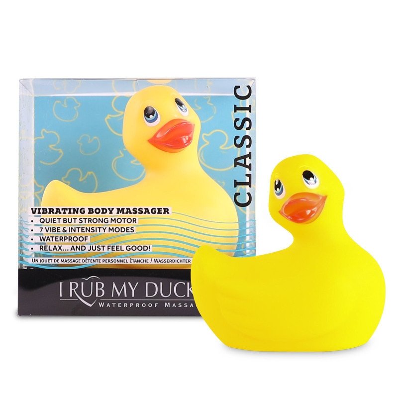 BIG TEAZE TOYS Mini Canard Vibrant Jaune 2.0. La Clef des Charmes.