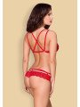 Obsessive, Ensemble en dentelle Rouge 860-SET-3. La Clef des Charmes